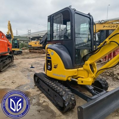 Kullanıcı Dostu PC35 Kullanılmış Sürünen Ekskavatör 95 Yeni Mini Komatsu Ekskavatörü 3.5t