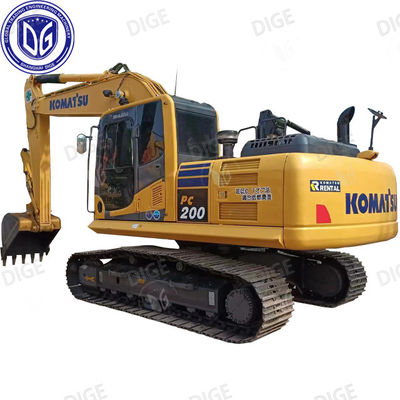 PC200 Kullanılmış Komatsu Kazıcısı 20 Ton Japon Kullanılmış Orta Ölçekli Hidrolik Sıçan Kazıcısı