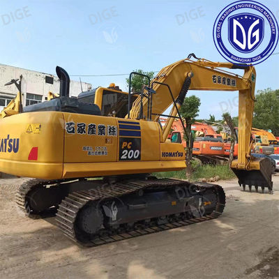 PC200 Kullanılmış Komatsu Kazıcısı 20 Ton Japon Kullanılmış Orta Ölçekli Hidrolik Sıçan Kazıcısı