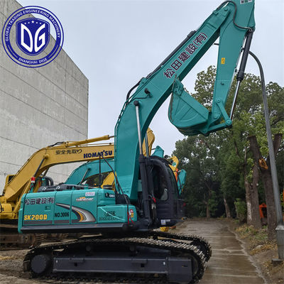 Köken Japonya SK200-8 Kullanılmış Kobelco Kazı makinesi SK200-8 Kazı makinesi İkinci el Kobelco Kazı makinesi SK200-8