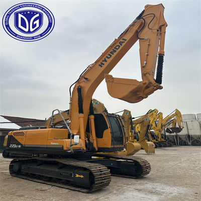 Yüksek Kapasiteli Hyundai 220 20 ton kullanılmış kazıcı Popüler Model İyi durumda