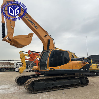 Yüksek Kapasiteli Hyundai 220 20 ton kullanılmış kazıcı Popüler Model İyi durumda