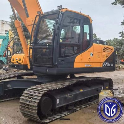 R220 22 Ton Kullanılmış Hyundai Excavator Yüksek uyarlanabilirlik ve tüm arazi