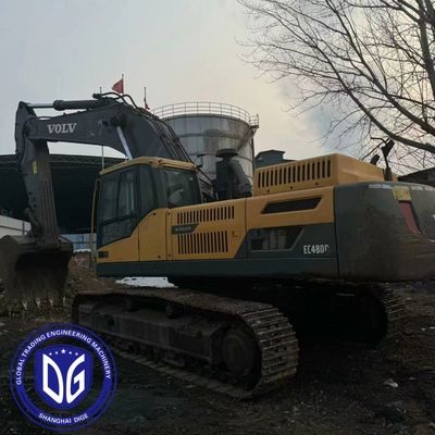 Kullanılmış Volvo EC480 48 tonluk sürünen kazıcı büyük inşaat ekipmanları iyi durumda