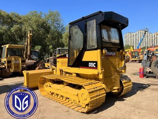 D5C Kullanılmış Caterpillar Dozer Hidrolik Buldozer 16 Ton