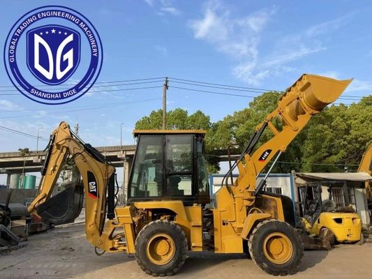 416E Caterpillar Kullanılmış backhoe yükleyici Güçlü kullanılmış backhoe yükleyici hidrolik makine