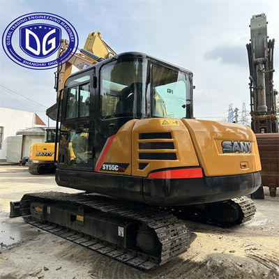 Sany Sy55 5,5 tonluk kazı makinesi kullanıldı.