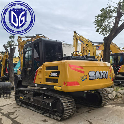 Sy135 13.5 Ton Kullanılmış SANY Ekskavatörü Gelişmiş Soğutma Kapasitesi