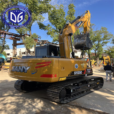 Sy135 13.5 Ton Kullanılmış SANY Ekskavatörü Gelişmiş Soğutma Kapasitesi