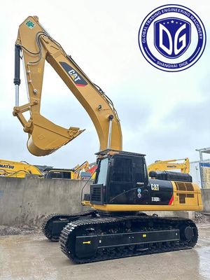 Çok amaçlı 330D 30 tonluk kullanılmış tırtıl kazıcı ve yüksek kazma verimliliği