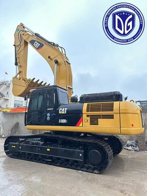 Çok amaçlı 330D 30 tonluk kullanılmış tırtıl kazıcı ve yüksek kazma verimliliği