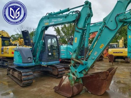 Kusursuz ayarlı Sk70 Kullanılmış Kobelco 7 Tonluk Ekskavatörü Verimli Soğutma Sistemleri