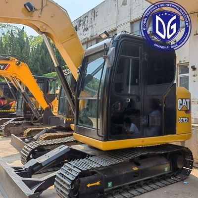 Verimli malzeme işleme yetenekleri 307E2 Kullanılmış tırtıl kazıcı 7 Ton