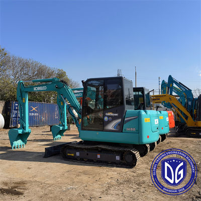 Kullanılmış Kobelco SK60 6 tonluk kullanılmış sürünen kazıcı iyi durumda