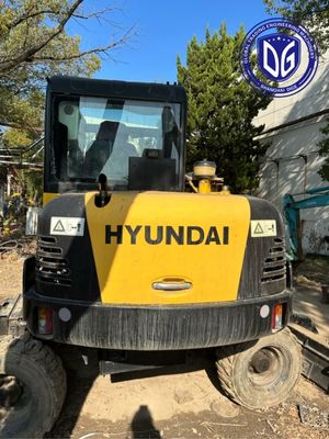 Hyundai Kullanılmış Tekerlekli Ekskavatör 60w-7 6 Tonlu Hidrolik Küçük Ekskavatör