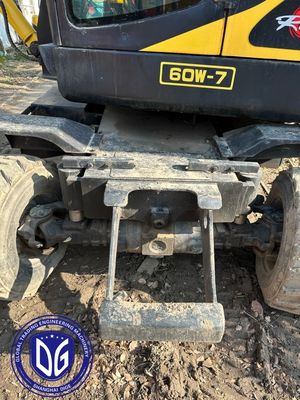 Hyundai Kullanılmış Tekerlekli Ekskavatör 60w-7 6 Tonlu Hidrolik Küçük Ekskavatör