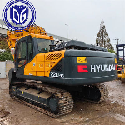 Kullanılmış Hyundai 22 Ton Ekskavatör 220LC-9S Hidrolik Sürünen Ekskavatör