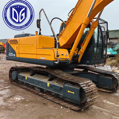 Kullanılmış Hyundai 22 Ton Ekskavatör 220LC-9S Hidrolik Sürünen Ekskavatör