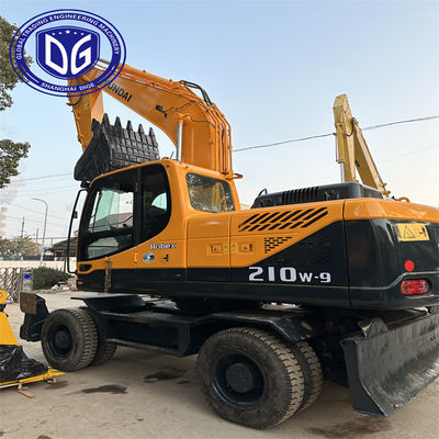 Kullanılmış Hyundai Tekerlekli Ekskavatör Modelli 210W-9 Kalıcı Malzemelerle Orijinal