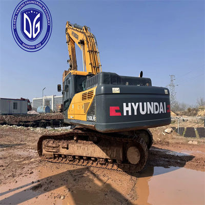 Hyundai 350 35 tonluk sürünen hidrolik kazıcı Yüksek kapasiteli kaliteli
