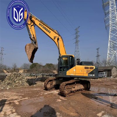 Hyundai 350 35 tonluk sürünen hidrolik kazıcı Yüksek kapasiteli kaliteli