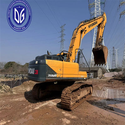 Hyundai 350 35 tonluk sürünen hidrolik kazıcı Yüksek kapasiteli kaliteli