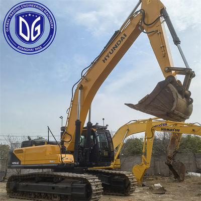 Orijinal R485LVS Kullanılmış Hyundai Ekskavatörü Kullanılmış Crawler Ekskavatörü Çalışma Durumu