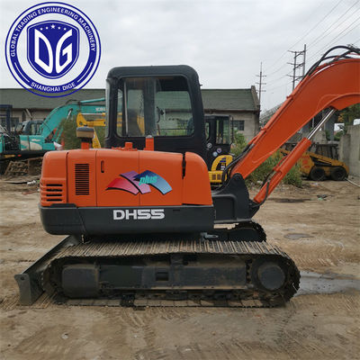 Kullanıcı dostu işletim DH55 Kullanılmış Doosan Excavator 5.5t Profesyonel bakım