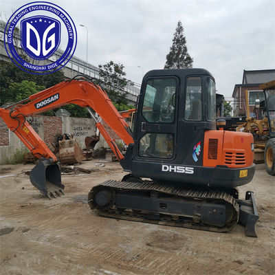 Mükemmel Durum DH55 Kullanılmış Doosan Excavator 5.5 Ton Profesyonel Bakım