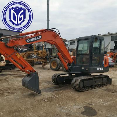 Kullanıcı dostu işletim DH55 Kullanılmış Doosan Excavator 5.5t Profesyonel bakım