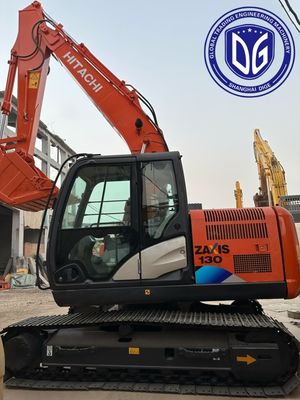 ZX130 Kullanılmış Hitachi Excavator 13 Ton Crawler Kullanılmış Excavator 96% Yeni