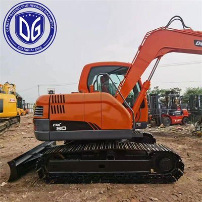 DX80 8 ton kullanılmış Doosan kazık makinesi Hidrolik kazık makinesi
