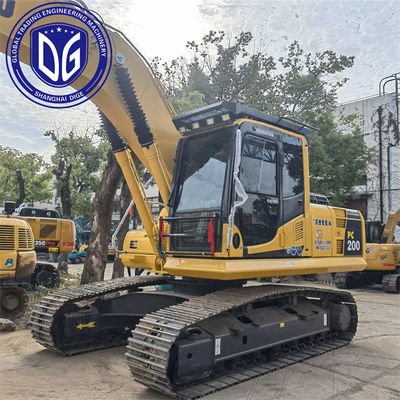 Köken Japonya PC200-8 Kullanılmış Komatsu Kazı makinesi PC200-8 Sürünen Kazı makinesi İkinci El Komatsu Hidrolik Kazı makinesi PC200-8