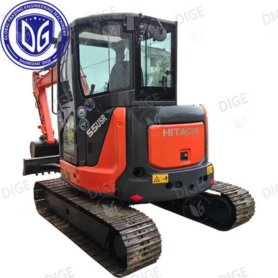 ZX55 5.5 Ton Kullanılmış Hitachi Kazı makinesi Mükemmel yetenekli hafif görev işlevi
