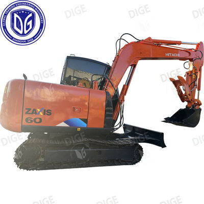 Yumuşak Kullanımlı ZX60 6 Ton Kullanılmış Hitachi Kazıcı Yüksek Kaliteli Bileşenlerle