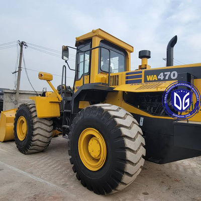 Ön uç yükleyici Komatsu WA470-3 Büyük Madencilik Mühendisliği için Kullanılmış yükleyici İnşaat Ekipmanı
