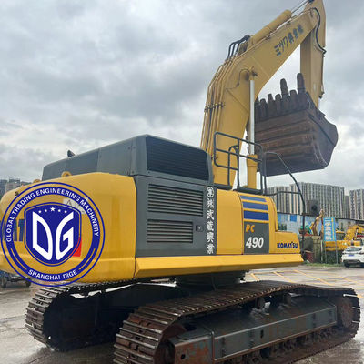 Kullanılmış Komatsu PC490 49 tonluk sürünen kazıcı, pürüzsüz hidrolik fonksiyonlar