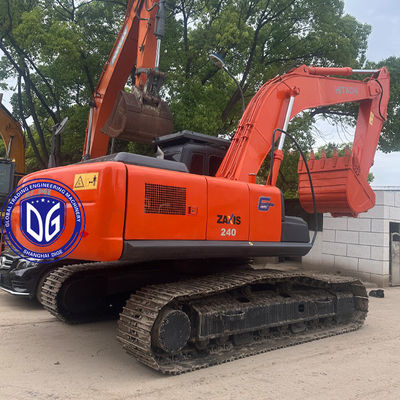 24 Ton ZX240 Kullanılmış Hitachi Kazı Makinesi Kullanılmış Çamurlu Kazı Makinesi Hareketli Hidrolik Sürücü