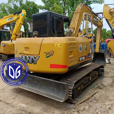 Kullanılmış Sany SY75C 7.5 tonluk küçük ekskavatör iyi durumda ve satmaya hazır