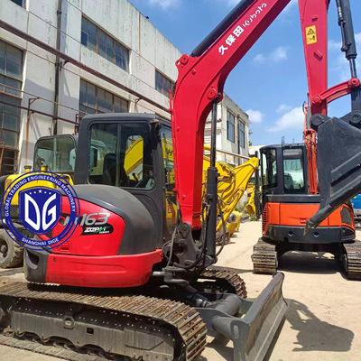 Kubota KX163 6.3 Ton Mini Kullanılmış Ekskavatör Japonya'dan Gelen Mükemmel Durumda