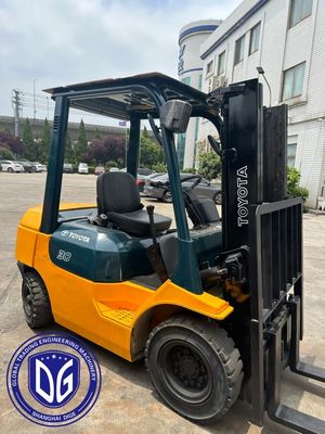 3t 8FDA30 Toyota Kullanılmış Forklift Güçlü Kullanılmış Forklift Hidrolik Makine