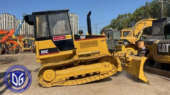 D5C Kullanılmış Caterpillar Dozer Harika Güçlü Hidrolik Buldozer