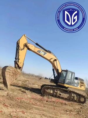Çukur kazıcı 340D2L Kullanılmış tırtıl kazıcı 40 ton zaman denetlenmiş toprak işleme kazıcı