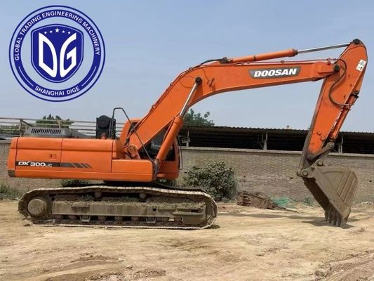 Zaman ve işgücü tasarrufu DX300LC 30t kullanılmış Doosan kazıcı çok dayanıklı