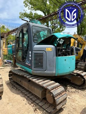 Manövre edilebilir Sk75SR Kullanılmış Kobelco 7,5 Tonluk Kazı Makinesi İnşaat için Çok yönlü