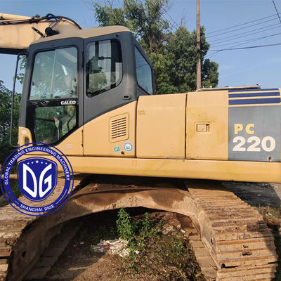 Orijinal 22 Ton Komatsu Kazı makinesi PC220-7 Japonya'dan Gelmiş Ergonomik Kontroller