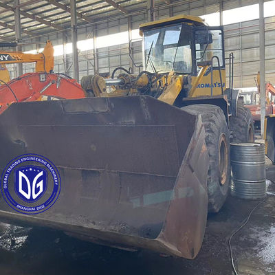 Orijinal Komatsu WA470-6 Kullanılmış Yükleyici Kayma Karşıtı İzleri Ve Etkili Soğutma Sistemi