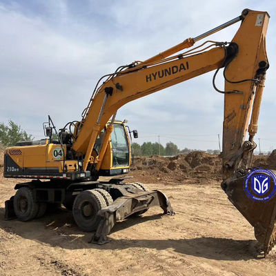 Kore 210W-9 Kullanılmış Hyundai Tekerlekli Ekskavatör 210W-9 Tekerlekli Ekskavatör İkinci El Hyundai Ekskavatör 210W-9