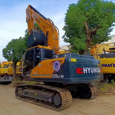 20 tonluk Kore markası kazıcı Hyundai 220LC-9S Hyundai İnşaat ekipmanları için kullanılan kazıcı