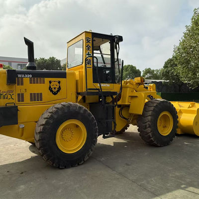 Japonya markası yükleyici Komatsu WA320 Komatsu İnşaat ekipmanları için kullanılan yükleyici